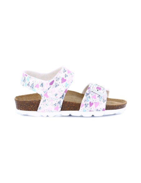 Grunland model Luce sandal for girls in printed patent leather