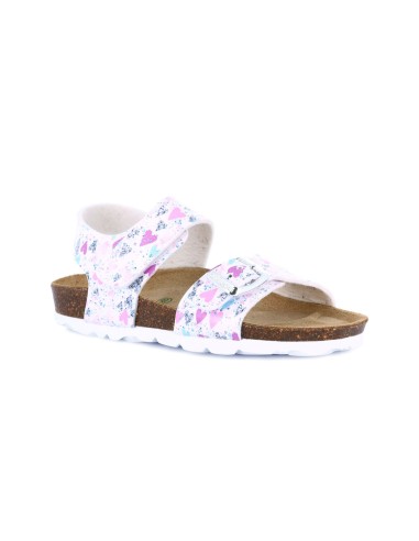 Sandale Grunland modèle Luce pour fille en cuir verni imprimé