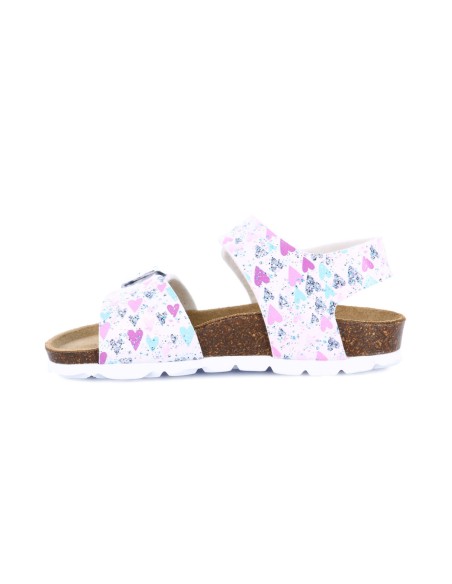 Grunland model Luce sandal for girls in printed patent leather
