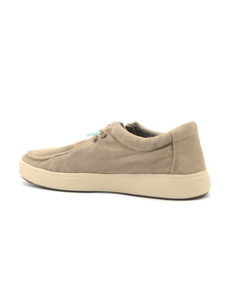 Mocassin homme Natural World modèle Teal en coton