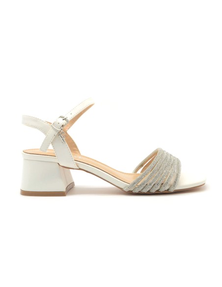 Ferré Modell Crystal K elegante Damen Sandalette mit Absatz
