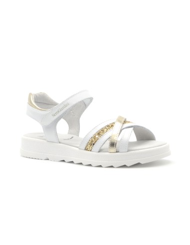 Nero Giardini leather sandal with glitter