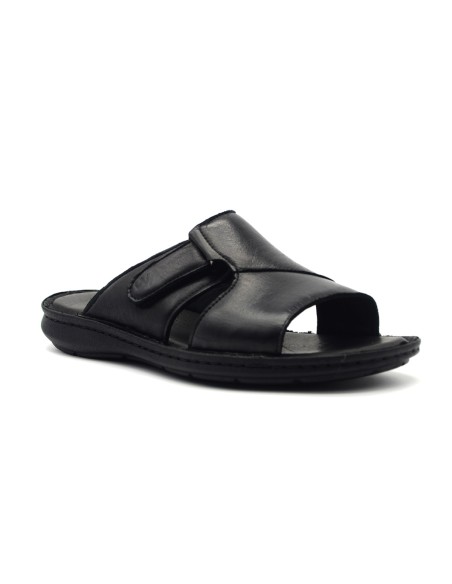 Melluso Walk Herren-Slipper-Sandale aus weichem Leder