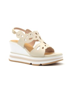 Keys women's sandal in lasered eco-leather with wedge 2
