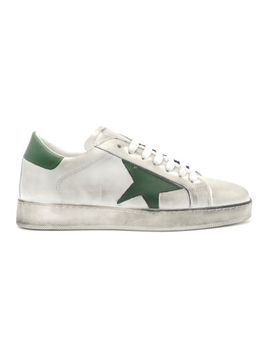 Baskets à lacets pour homme CK-Man Made in Italy en cuir effet vintage