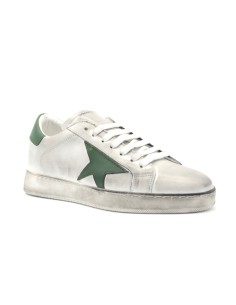 CK-Man Made in Italy men's lace-up sneaker in vintage effect leather 2