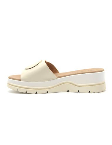 Quuio Made in Italy women's leather slipper sandal