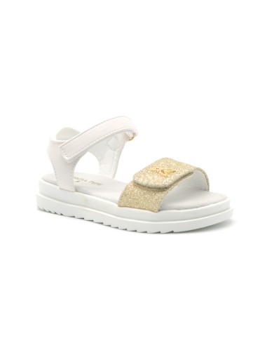 Patrizia Pepe sandalo glitter con logo metal