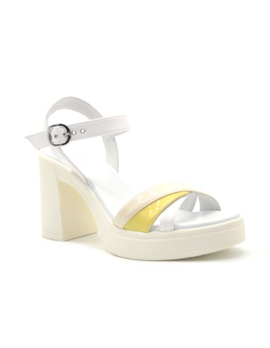 Sandale à talon en cuir verni pour femme Nero Giardini Made in Italy