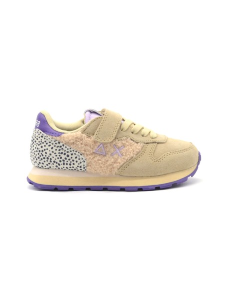 Sun68 Ally Winter sneaker for girls in suede leather