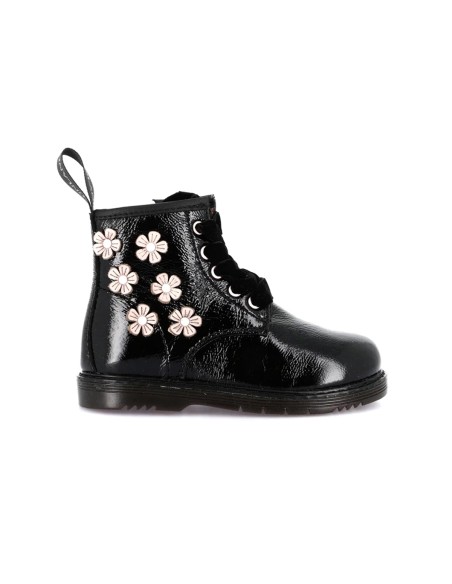 Grünland Junior - Anfibio de charol para niña con pequeñas flores