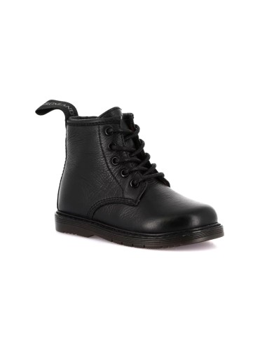 Bota anfibia para niños Grünland Junior en piel abatanada con cordones y cremallera