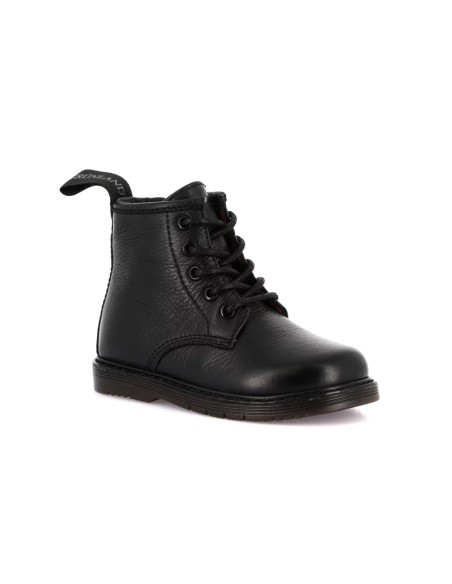 Bota anfibia para niños Grünland Junior en piel abatanada con cordones y cremallera