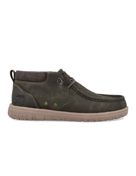 Bottines Jeep Samoa Wallabee Mid pour homme avec lacets élastiques