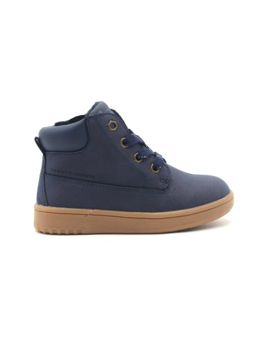 Tommy Hilfiger children's ankle boot with laces and internal zip