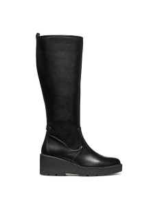 Geox D Miereille leather boot with wedge