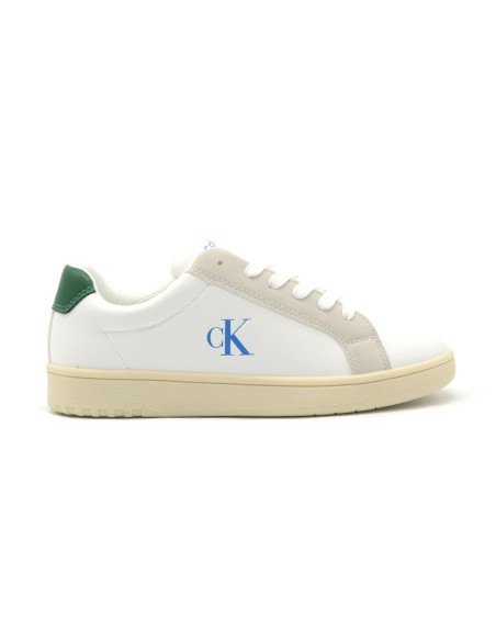 Calvin Klein sneaker stringata bambino con inserti a contrasto