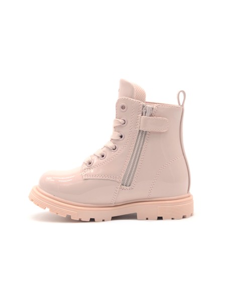 Calvin Klein Mädchen-Stiefeletten aus Lackleder mit Ton-in-Ton-Nähten