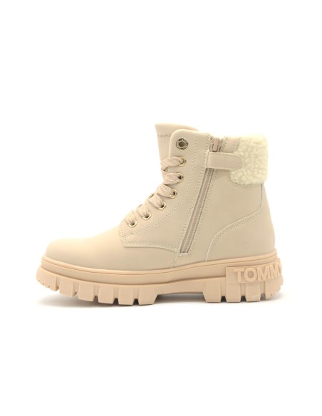 Bottes de combat en similicuir recyclé pour fille Tommy Hilfiger