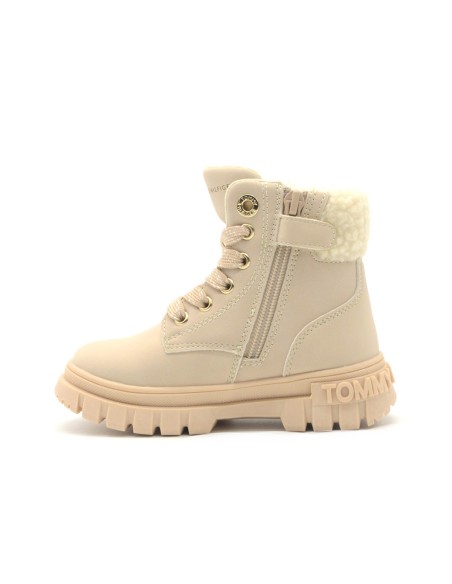 Bottes de combat en similicuir recyclé pour fille Tommy Hilfiger