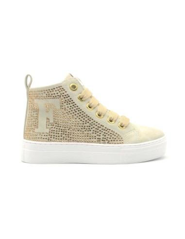 Ferré Krug model high-top sneaker for girls with rhinestones