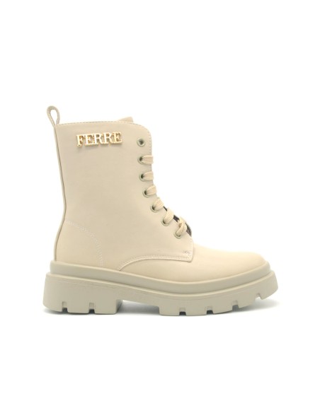 Bottines fille Ferré avec logo en métal sur le côté