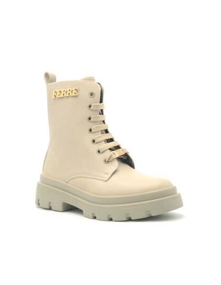 Bottines fille Ferré avec logo en métal sur le côté