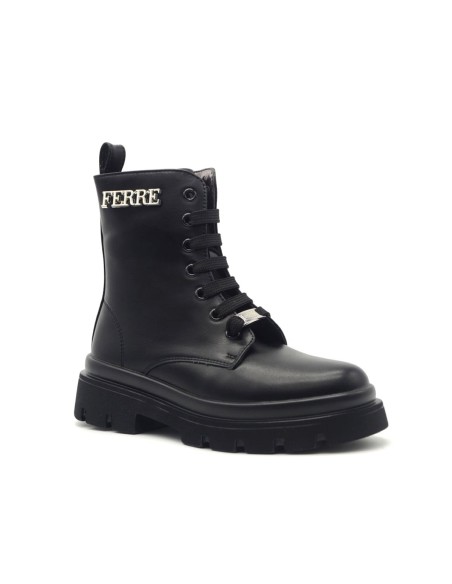 Ferré Mädchen-Stiefeletten mit seitlichem Metalllogo