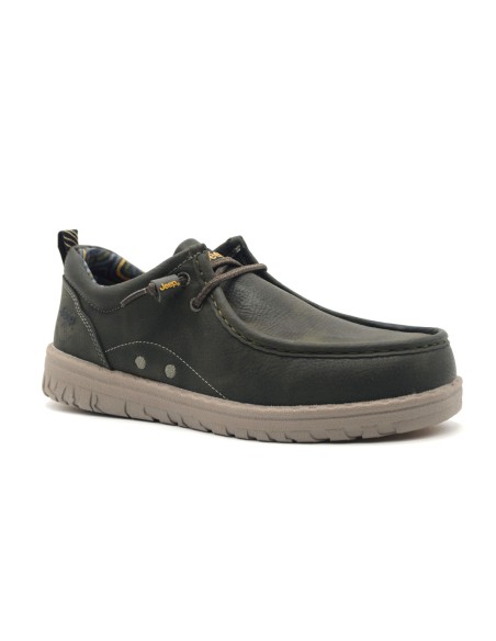Jeep Samoa Wallabee Herrenmokassin mit elastischen Schnürsenkeln