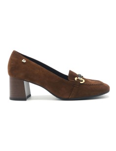 Donna Serena Gemma moccasin with heel Made in Italy for women