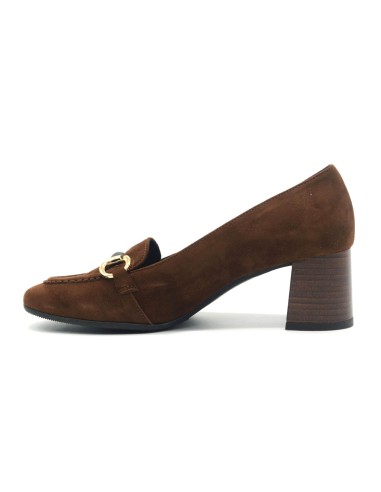 Donna Serena Gemma moccasin with heel Made in Italy for women