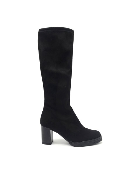 Bota de mujer de tejido con tacón Donna Serena Made in Italy