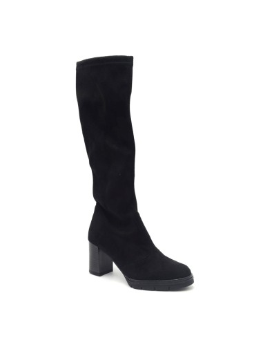 Donna Serena stivale Made in Italy donna in tessuto con tacco