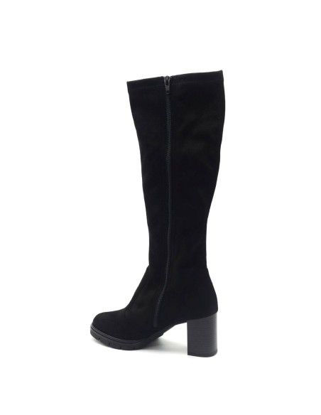 Bota de mujer de tejido con tacón Donna Serena Made in Italy