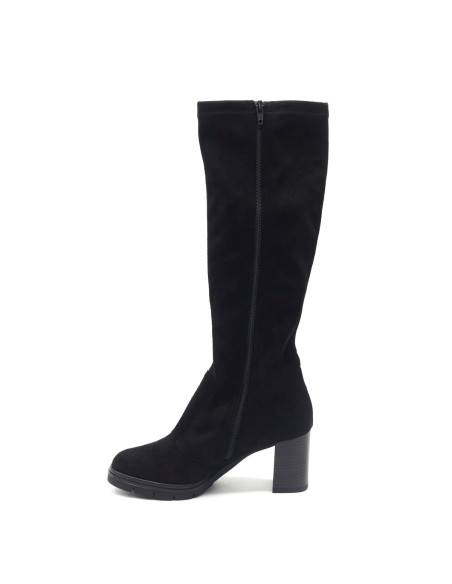 Bota de mujer de tejido con tacón Donna Serena Made in Italy