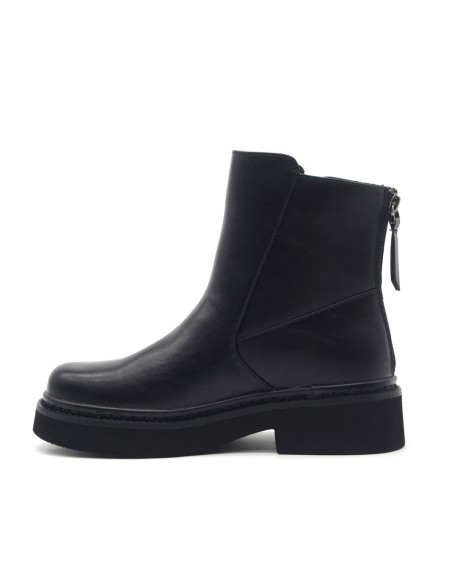Bottines pour femme 4US By Paciotti en éco-cuir avec maxi logo en métal