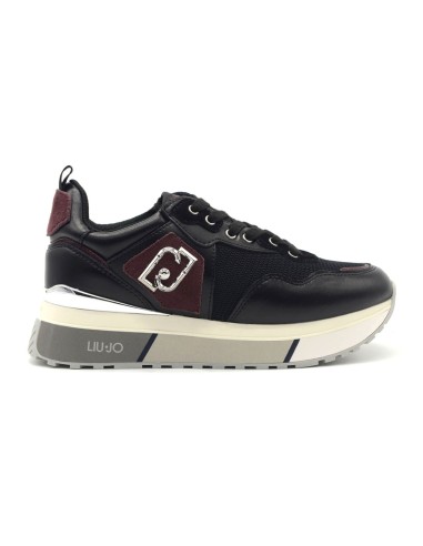 Baskets à lacets en cuir pour femme Liu Jo Maxi Wonder 01
