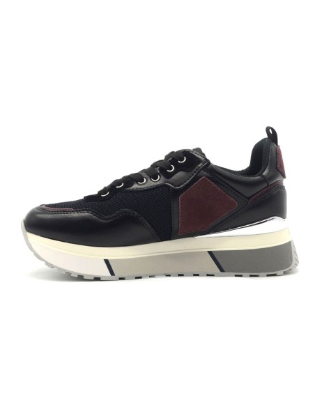 Liu Jo Maxi Wonder 01 Damen-Schnürsneaker aus Leder