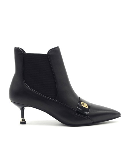 Bottine Liu Jo Deva 04 en cuir nappa avec détail en cuir verni