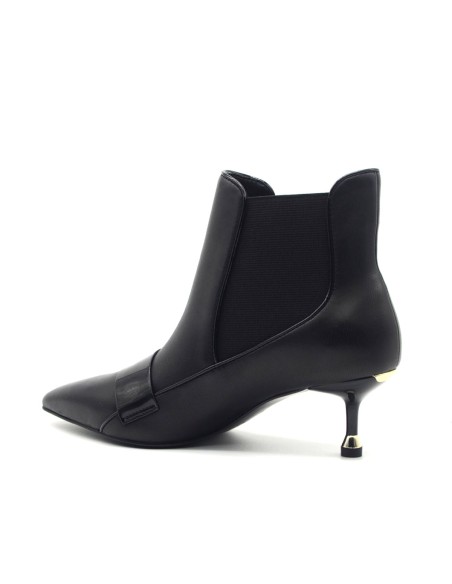 Bottine Liu Jo Deva 04 en cuir nappa avec détail en cuir verni