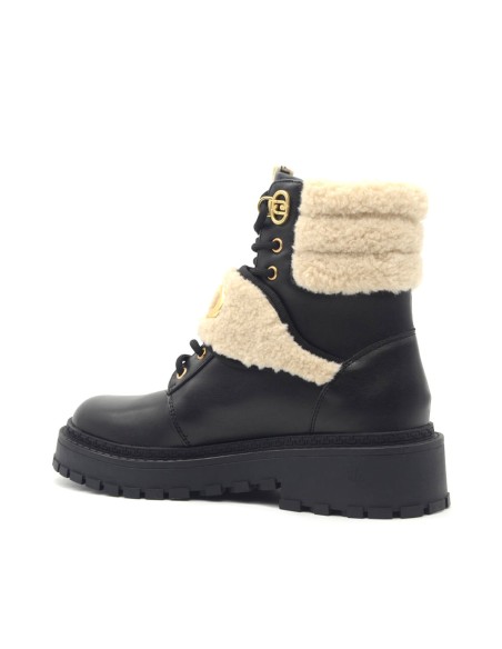 Liu Jo Rumi 40 Damen-Stiefelette aus Leder mit Kunstfell