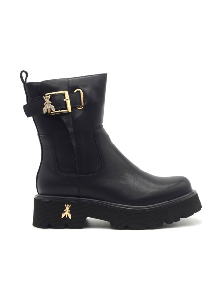 Botines de piel Patrizia Pepe para niña y mujer con cinturón