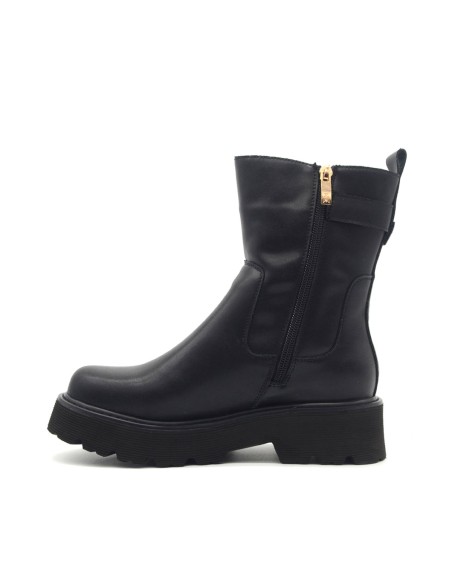 Botines de piel Patrizia Pepe para niña y mujer con cinturón