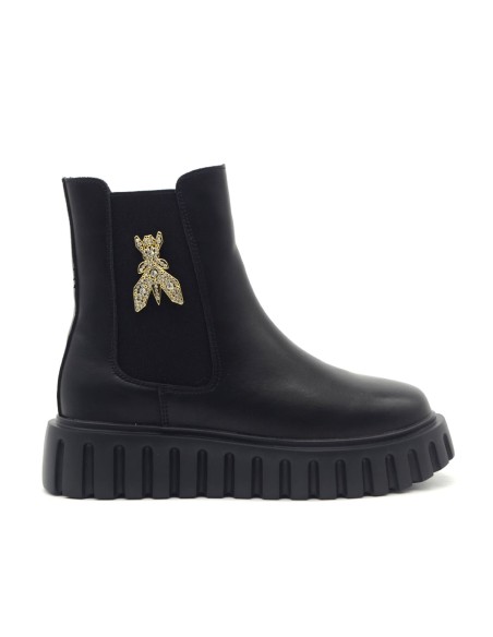 Patrizia Pepe Lederstiefeletten für Mädchen und Damen mit Maxi-Logo