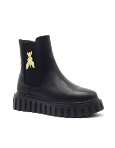 Patrizia Pepe stivaletto in pelle con logo gioiello 2