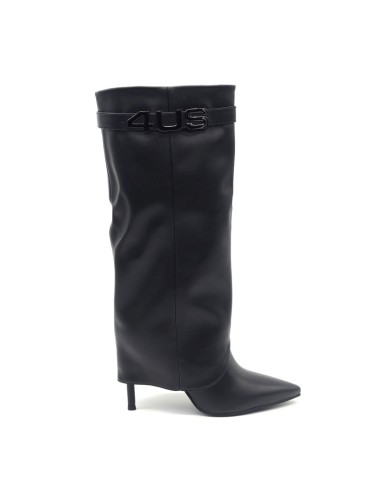 4US by Paciotti stivale donna in ecopelle con gambale risvoltato