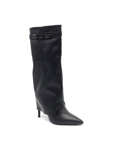 4US by Paciotti stivale donna in ecopelle con gambale risvoltato
