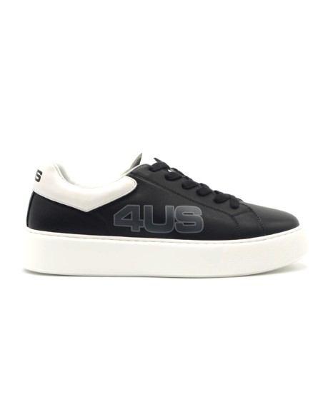 Zapatillas de piel con cordones y logotipo para hombre de 4US by Paciotti