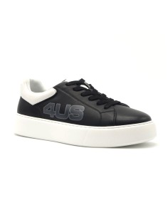Zapatillas de piel con cordones y logotipo para hombre de 4US by Paciotti 2
