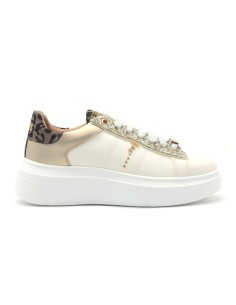 Ferré Loren model women's lace-up sneaker with jewel charms